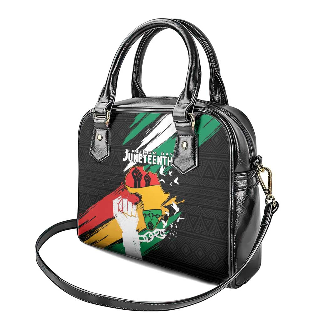 Nigeria Juneteenth Shoulder Handbag Africa Map - Happy Freedom Day LT15