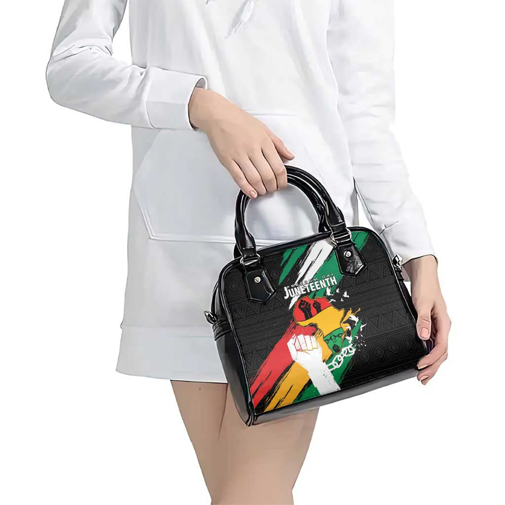 Nigeria Juneteenth Shoulder Handbag Africa Map - Happy Freedom Day LT15