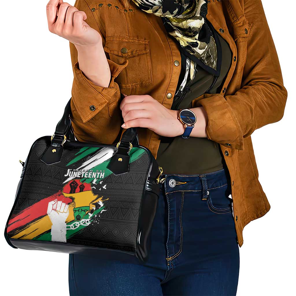 Nigeria Juneteenth Shoulder Handbag Africa Map - Happy Freedom Day LT15