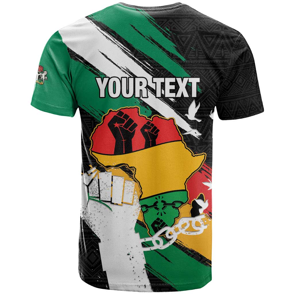 Personalised Afro Nigeria Juneteenth T shirt Freedom Day LT15