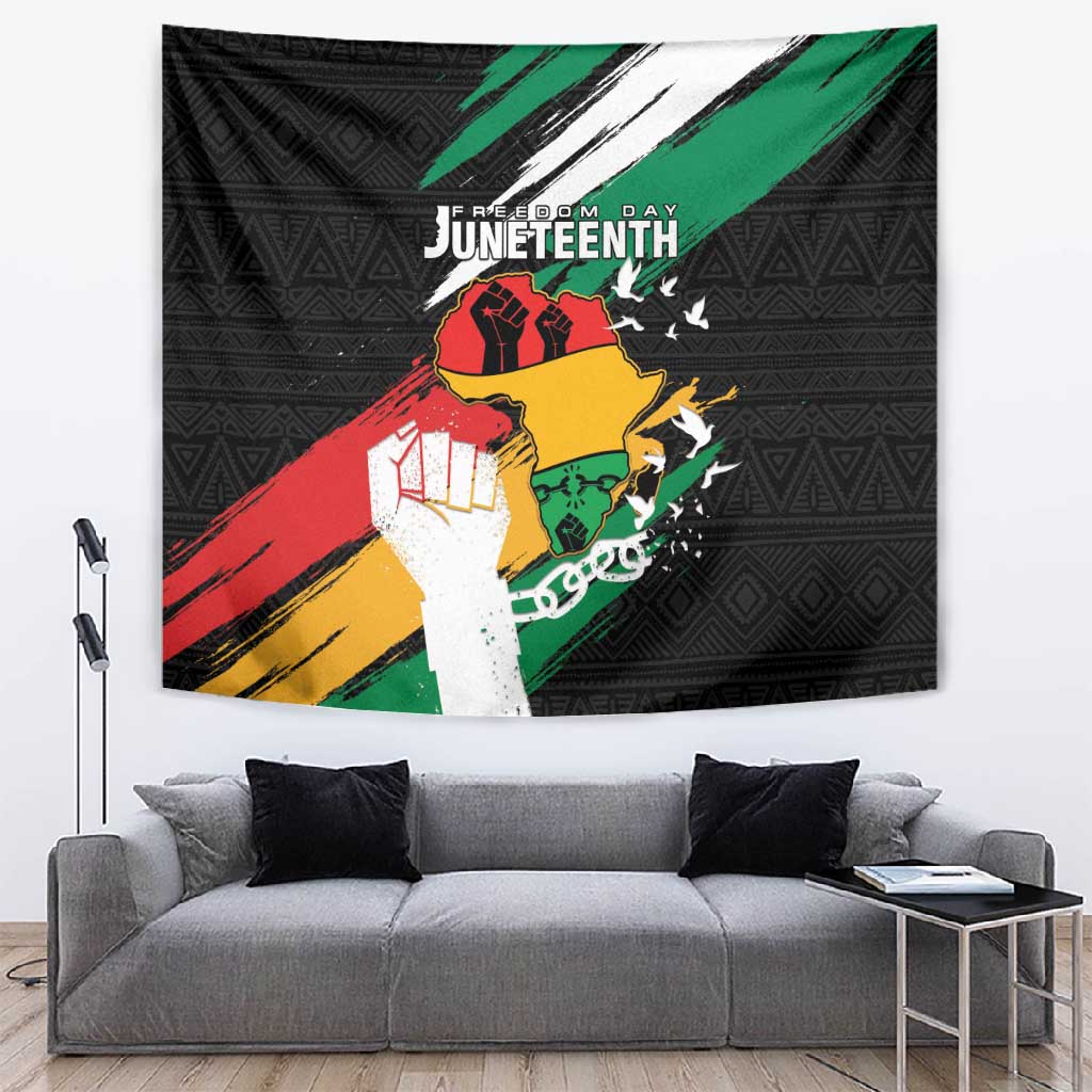 Afro Nigeria Juneteenth Tapestry Freedom Day LT15
