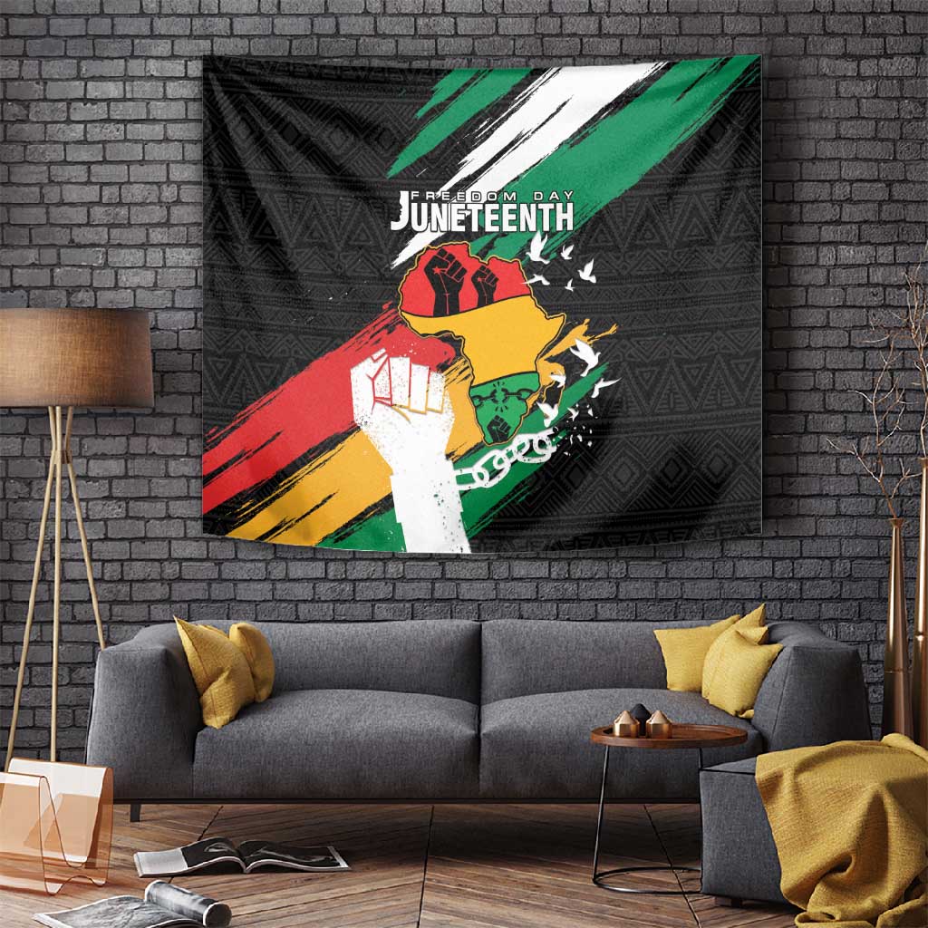 Afro Nigeria Juneteenth Tapestry Freedom Day LT15