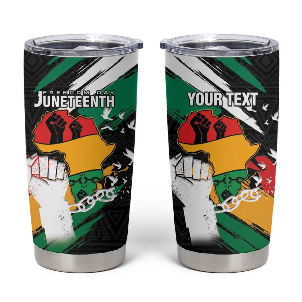 Personalised Afro Nigeria Juneteenth Tumbler Cup Freedom Day LT15