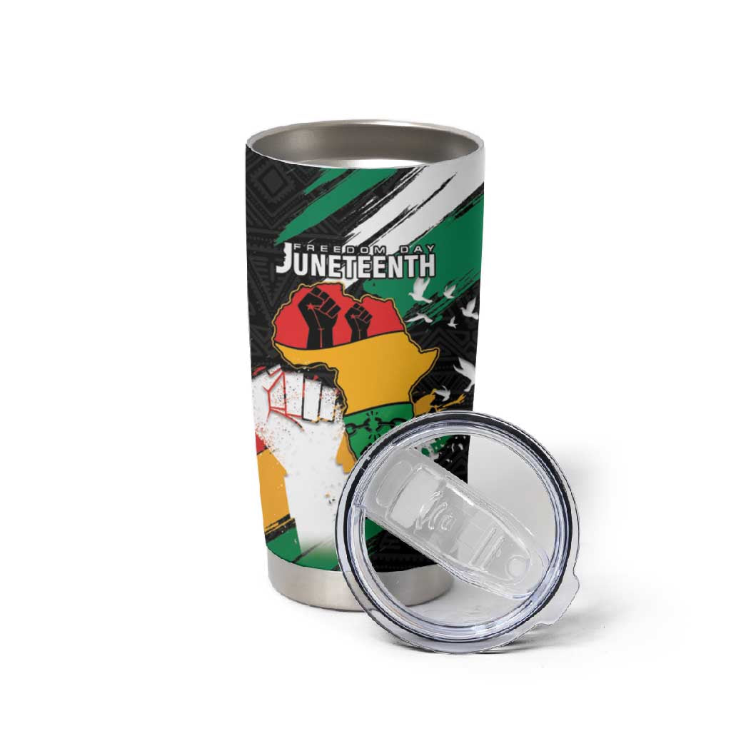 Personalised Afro Nigeria Juneteenth Tumbler Cup Freedom Day LT15