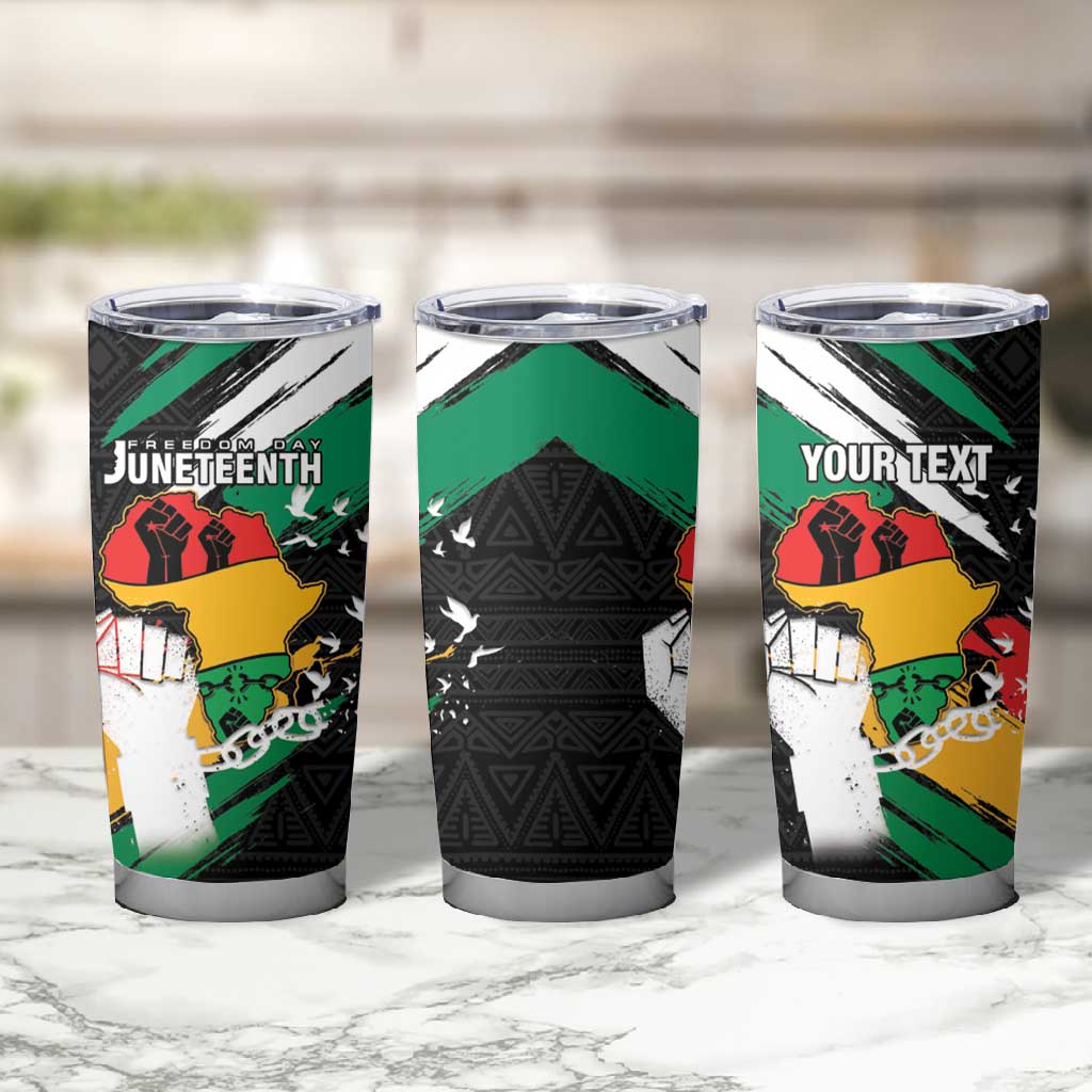 Personalised Afro Nigeria Juneteenth Tumbler Cup Freedom Day LT15
