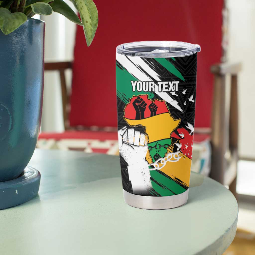 Personalised Afro Nigeria Juneteenth Tumbler Cup Freedom Day LT15