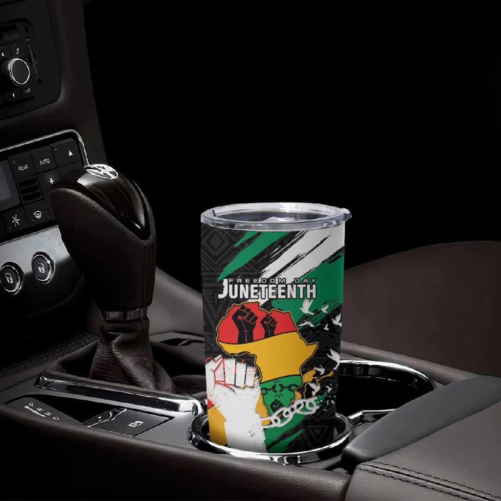 Personalised Afro Nigeria Juneteenth Tumbler Cup Freedom Day LT15