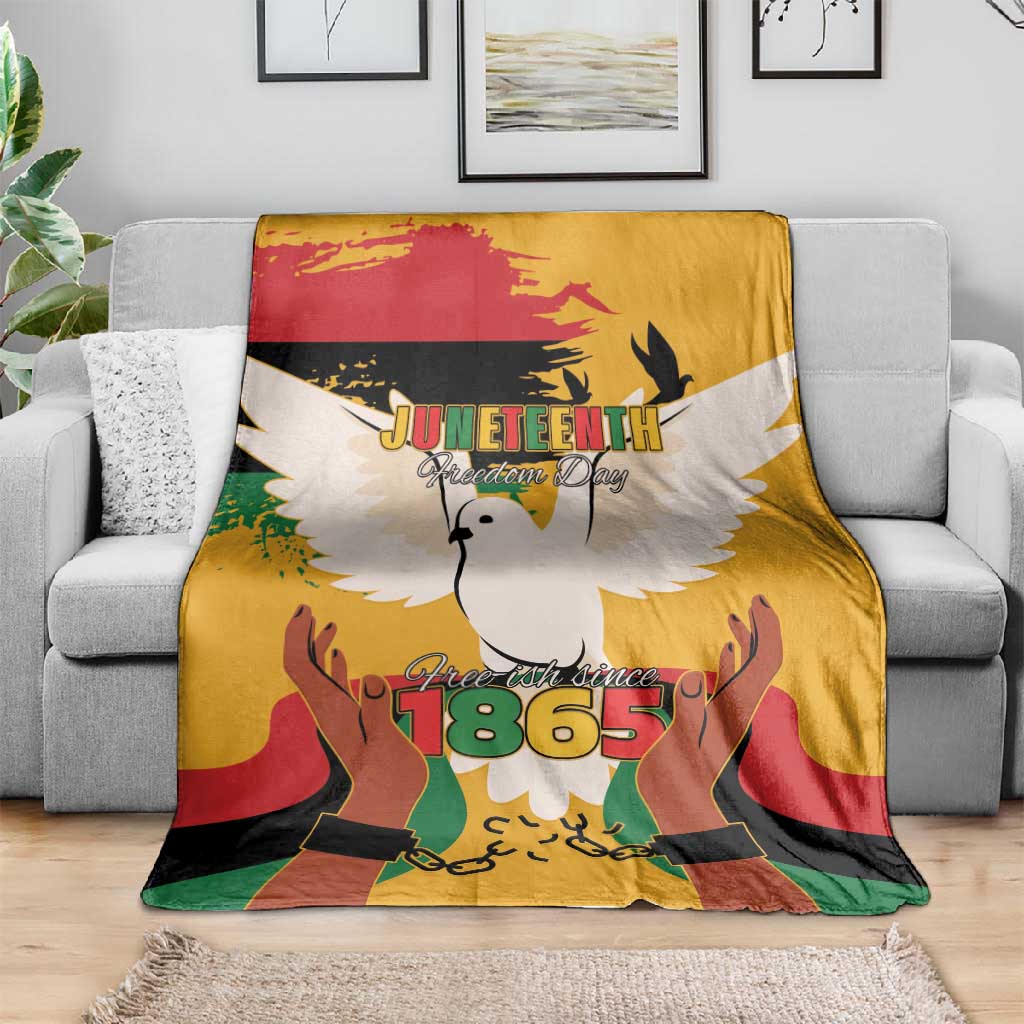 African American Juneteenth 1865 Blanket Black Freedom LT15