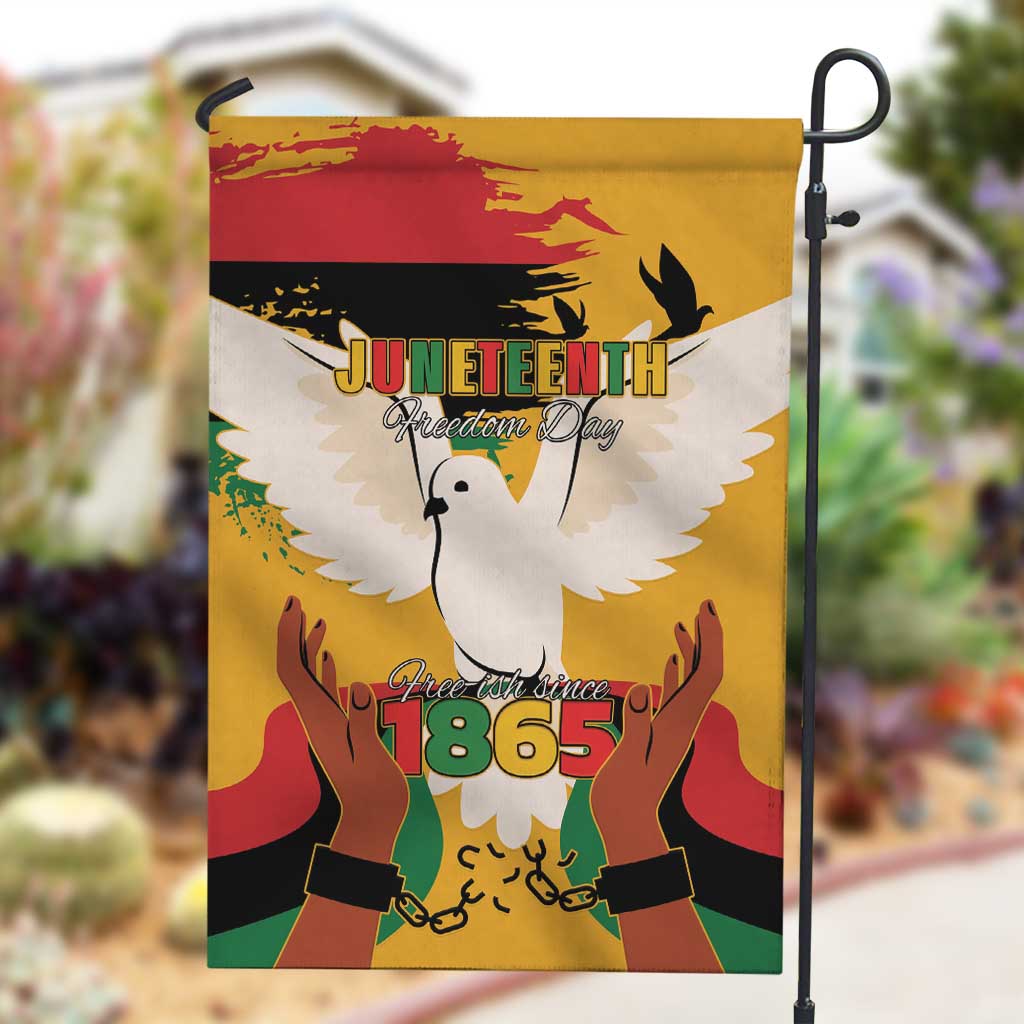 African American Juneteenth 1865 Garden Flag Black Freedom LT15