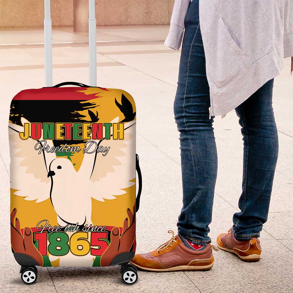 Juneteenth African American Luggage Cover Free-ish Since 1865 LT15