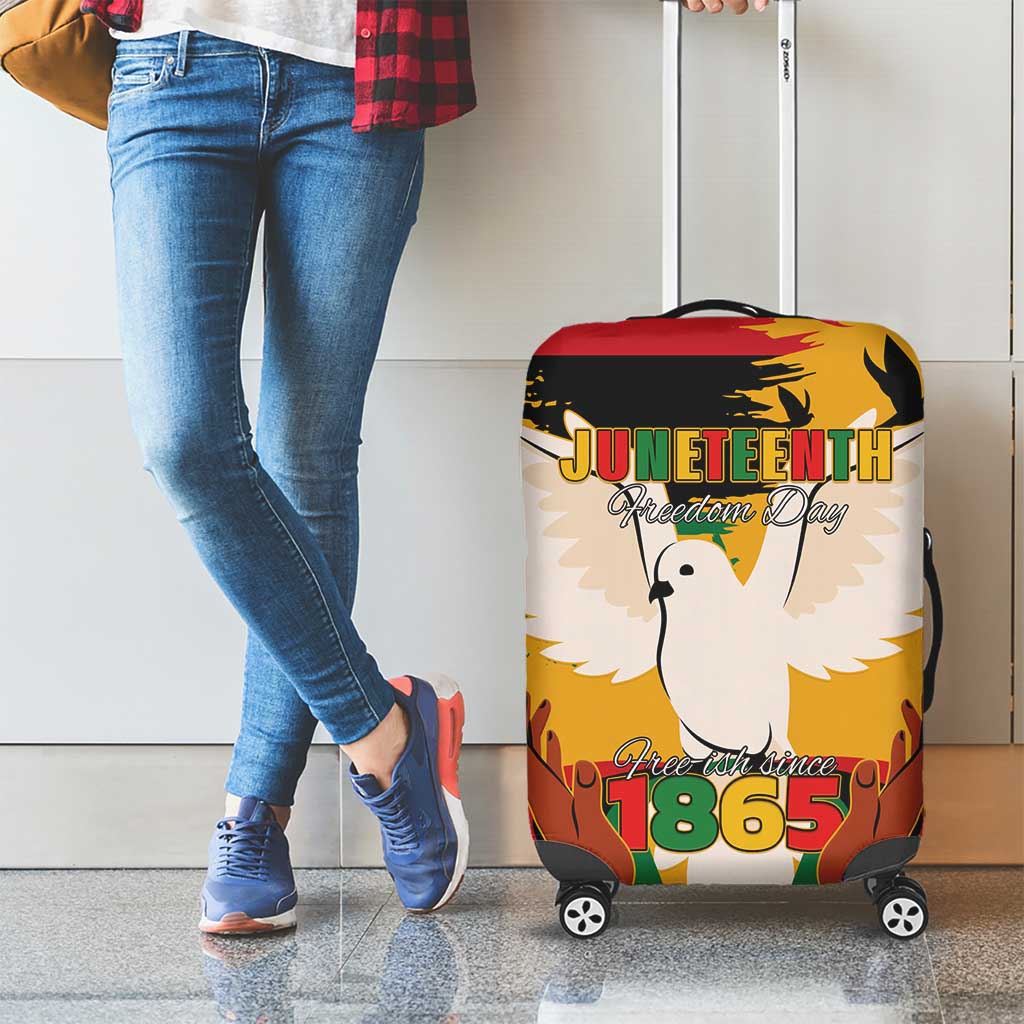 Juneteenth African American Luggage Cover Free-ish Since 1865 LT15