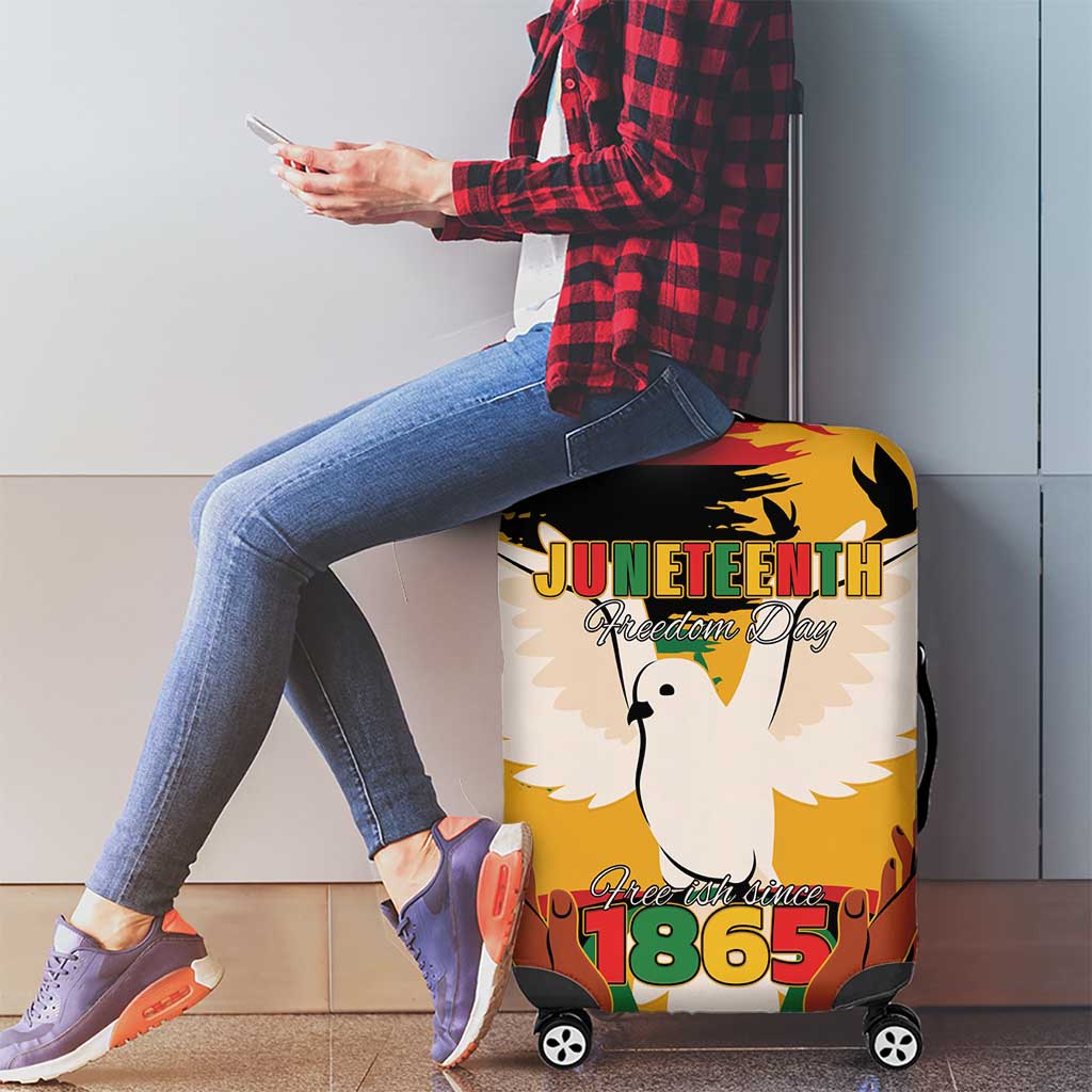 Juneteenth African American Luggage Cover Free-ish Since 1865 LT15