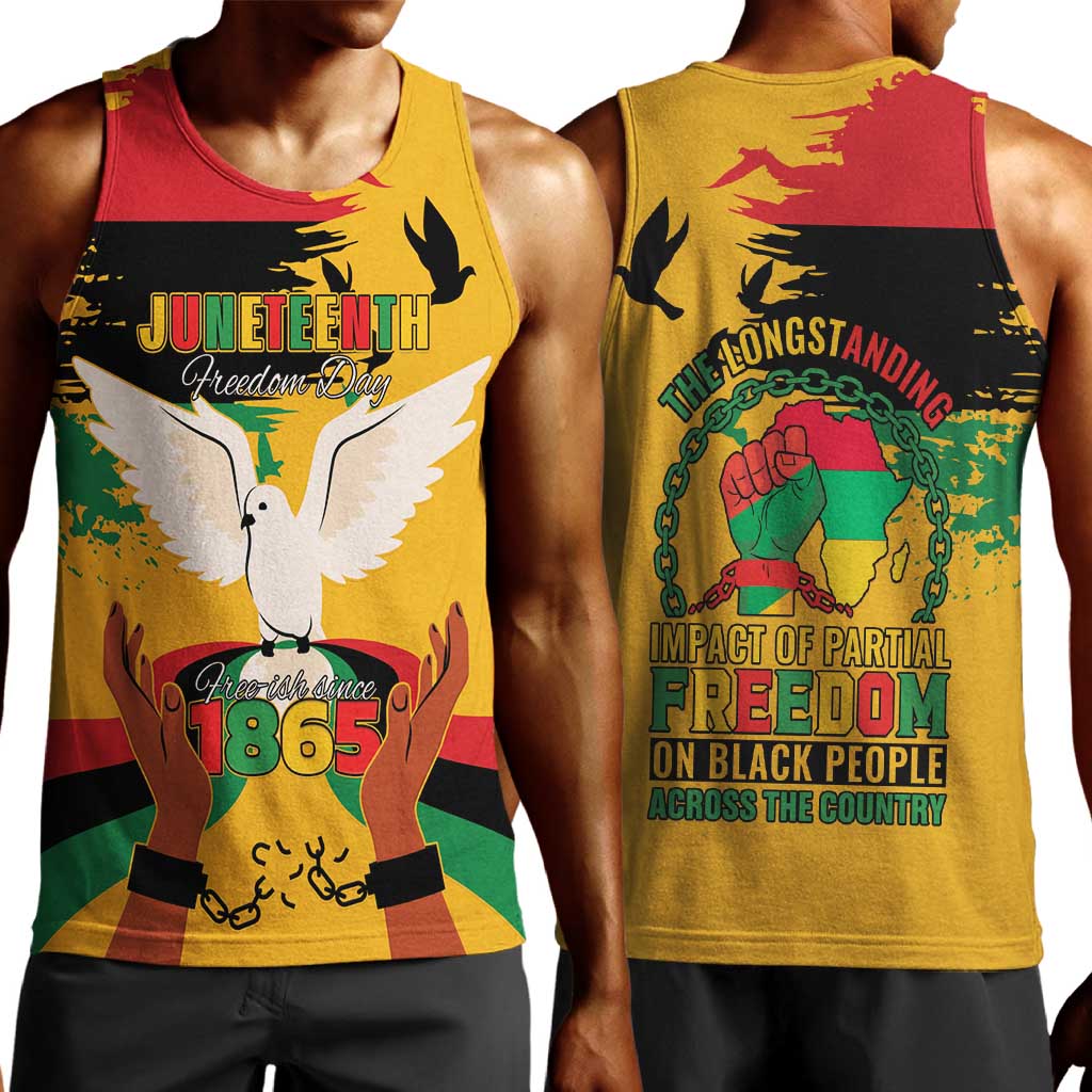 African American Juneteenth 1865 Men Tank Top Black Freedom LT15