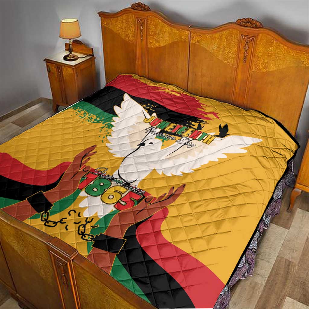 African American Juneteenth 1865 Quilt Black Freedom LT15
