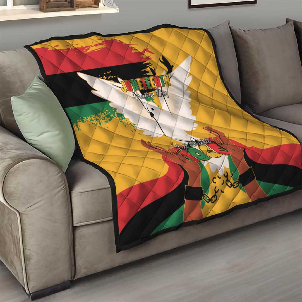 African American Juneteenth 1865 Quilt Black Freedom LT15