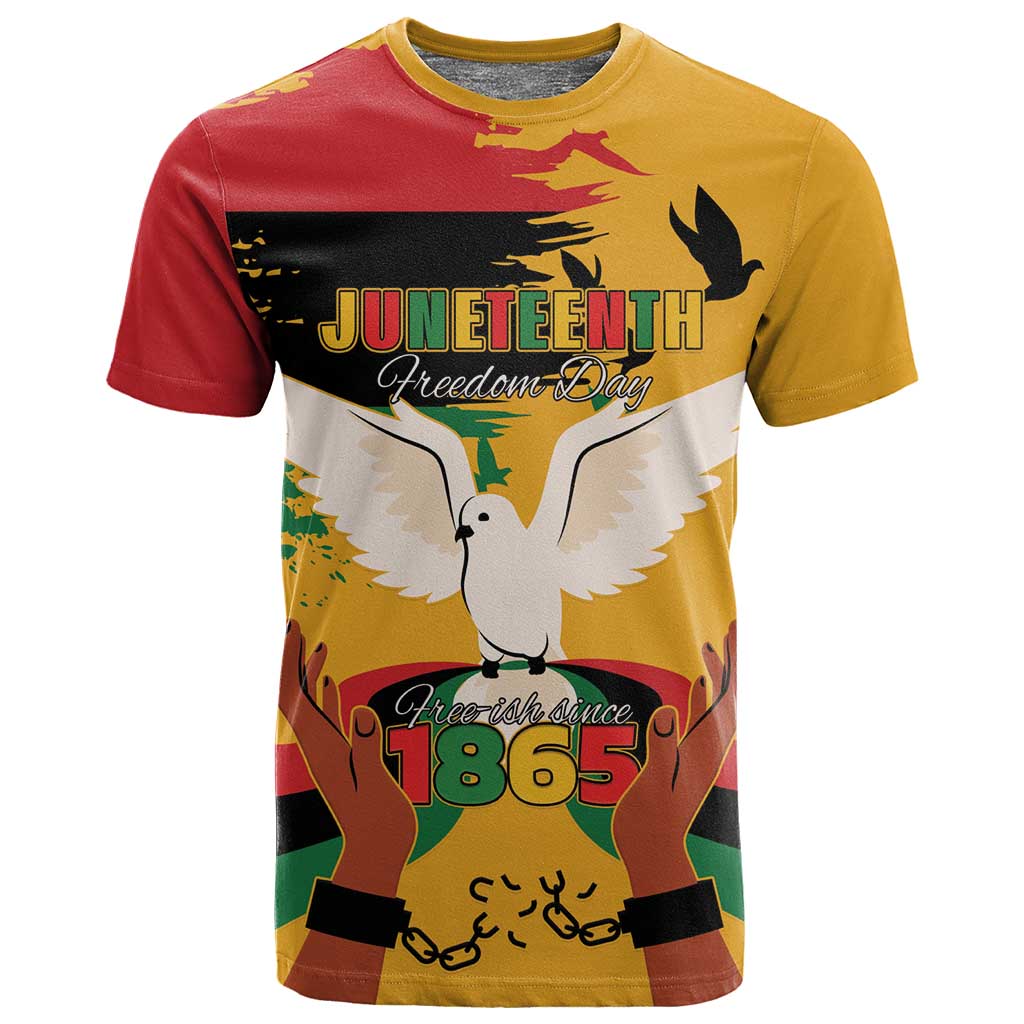 African American Juneteenth 1865 T shirt Black Freedom LT15
