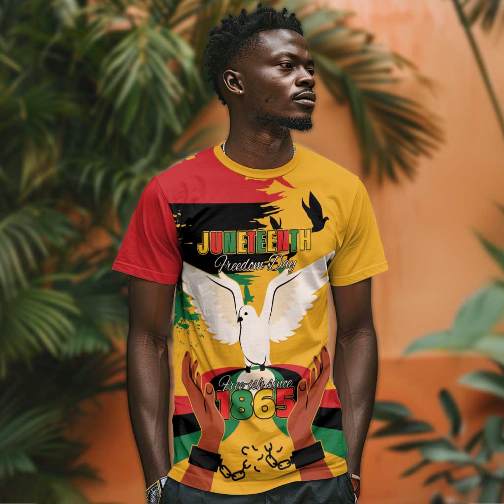 African American Juneteenth 1865 T shirt Black Freedom LT15