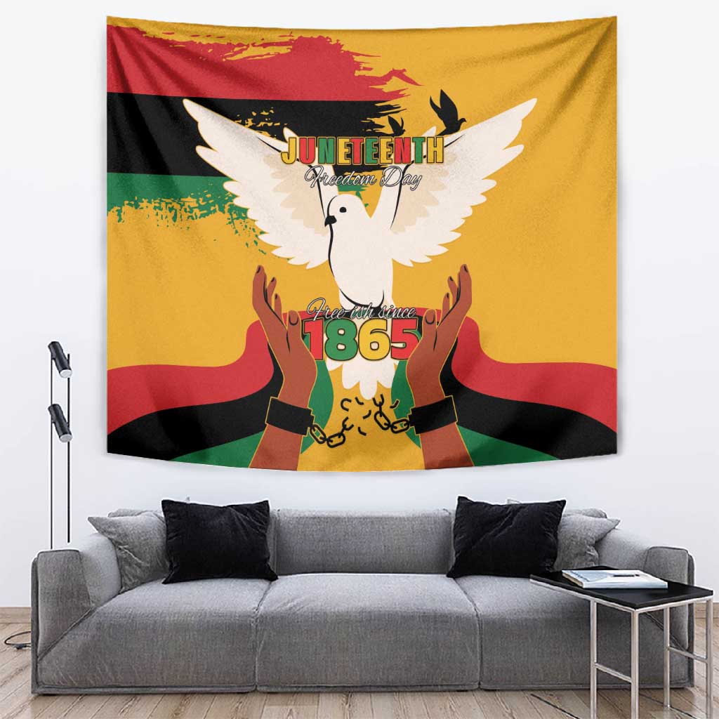 African American Juneteenth 1865 Tapestry Black Freedom LT15