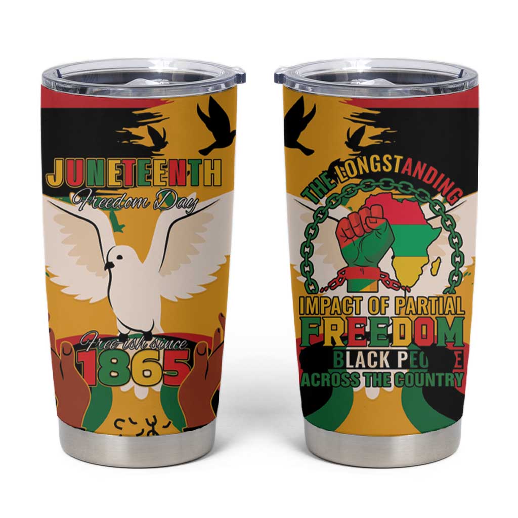 African American Juneteenth 1865 Tumbler Cup Black Freedom LT15