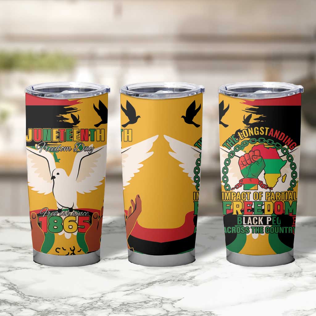 African American Juneteenth 1865 Tumbler Cup Black Freedom LT15