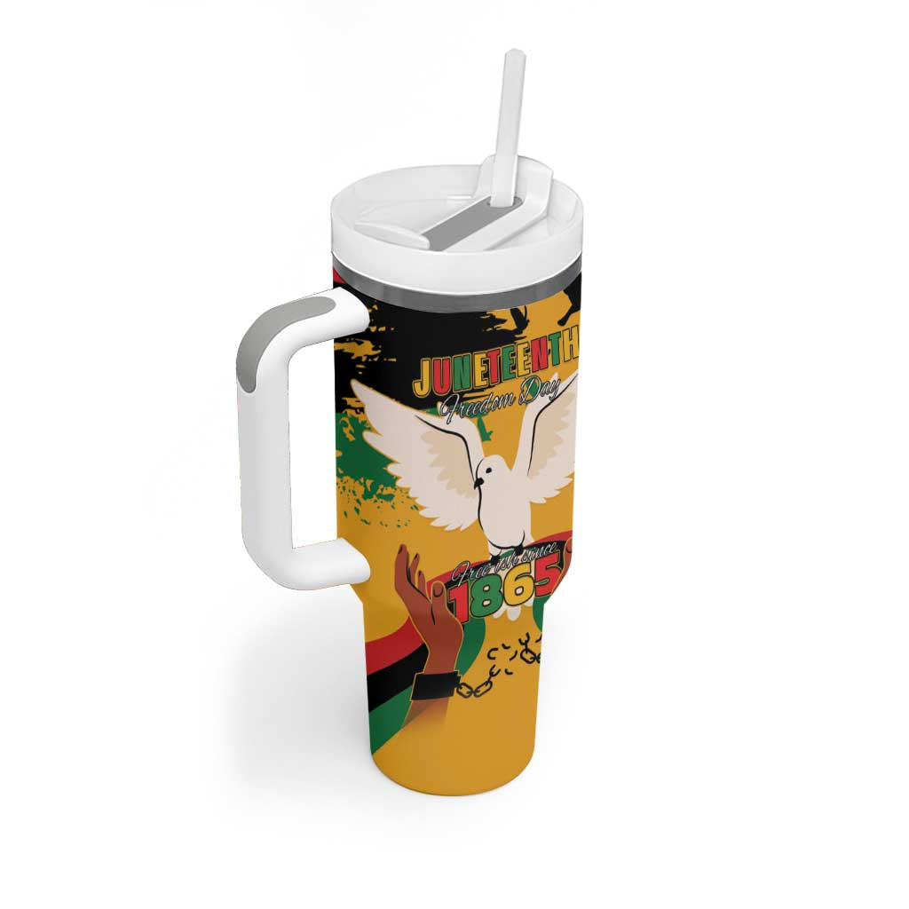 African American Juneteenth 1865 Tumbler With Handle Black Freedom LT15