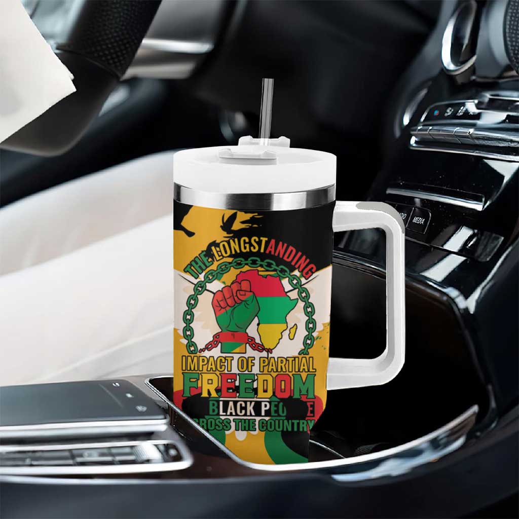 African American Juneteenth 1865 Tumbler With Handle Black Freedom LT15