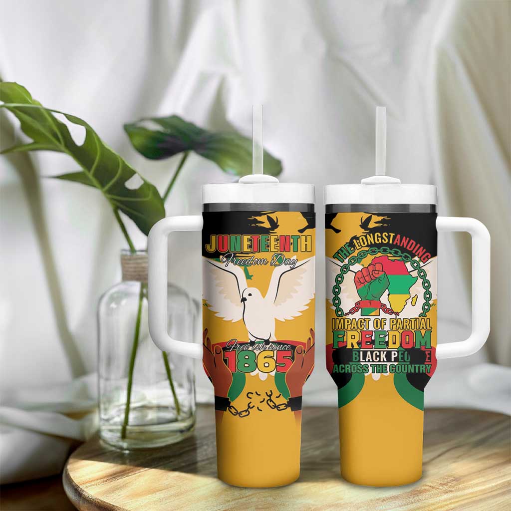 African American Juneteenth 1865 Tumbler With Handle Black Freedom LT15