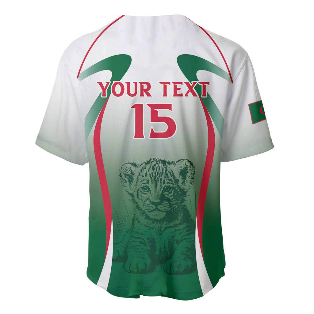 Algeria Rugby Custom Baseball Jersey Go Les Lionceaux LT15