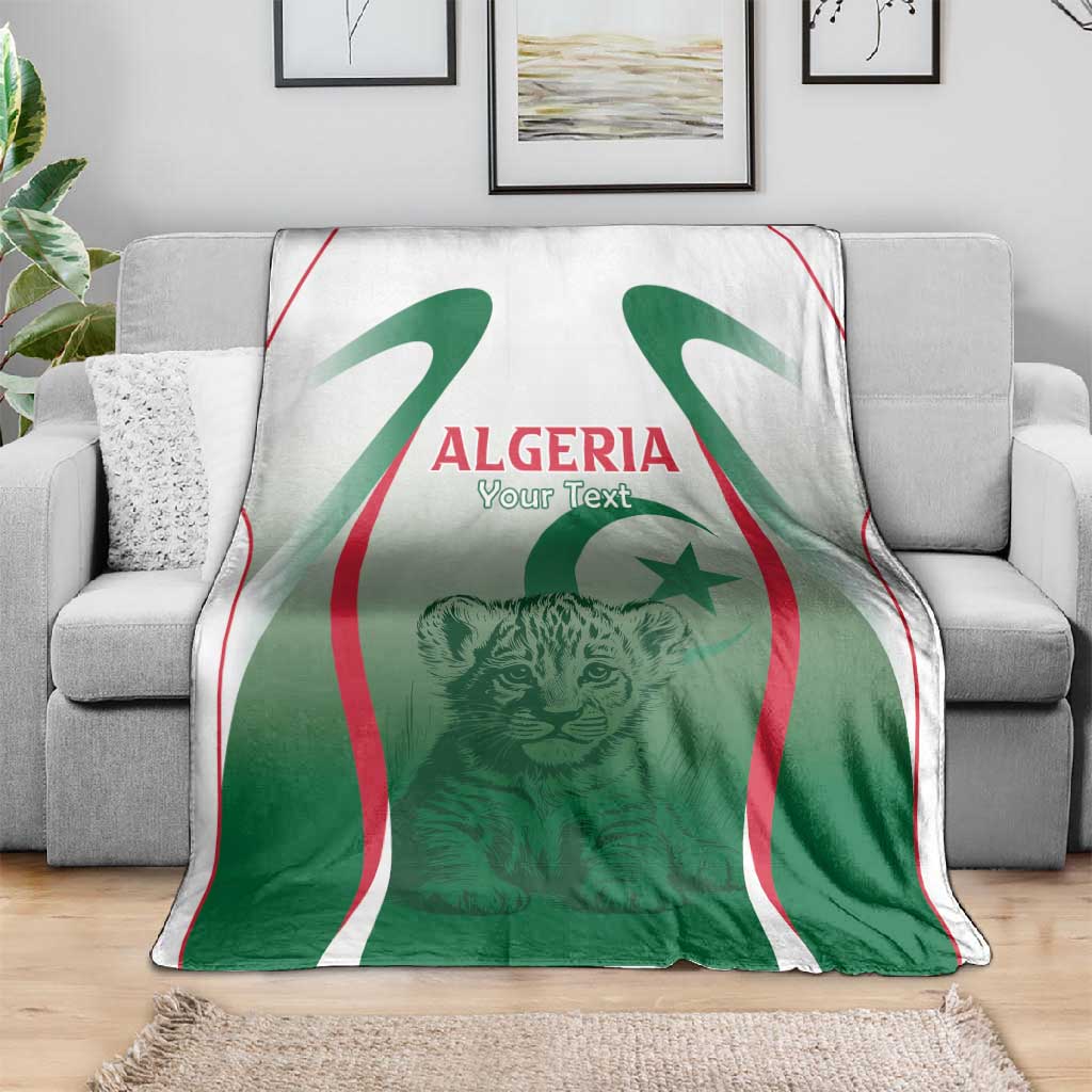 Algeria Rugby Custom Blanket Go Les Lionceaux LT15