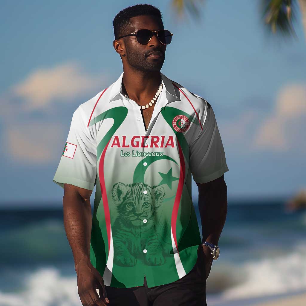 Algeria Rugby Custom Hawaiian Shirt Go Les Lionceaux LT15