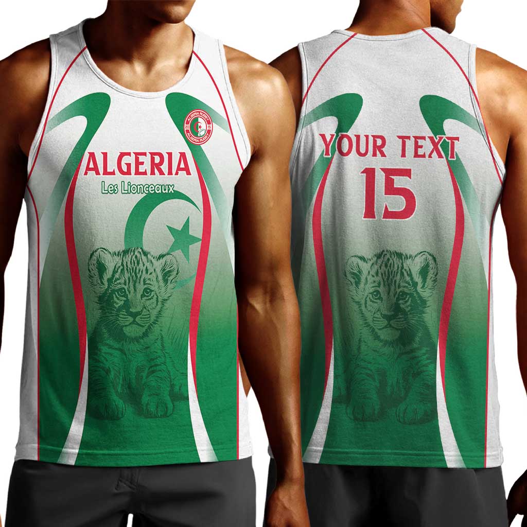 Algeria Rugby Custom Men Tank Top Go Les Lionceaux LT15