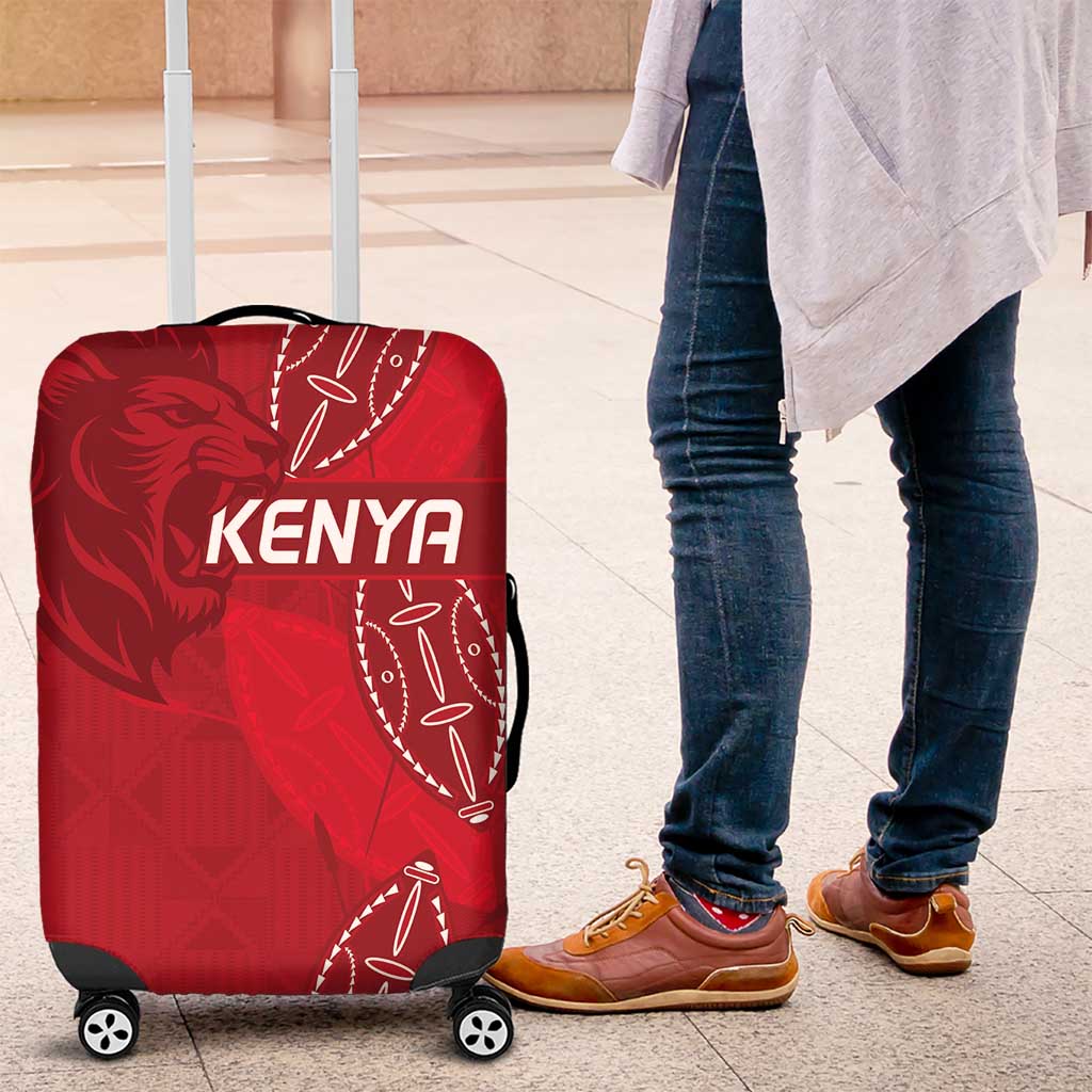 Kenya Rugby Luggage Cover Go Champions Simbas - Red Color LT15