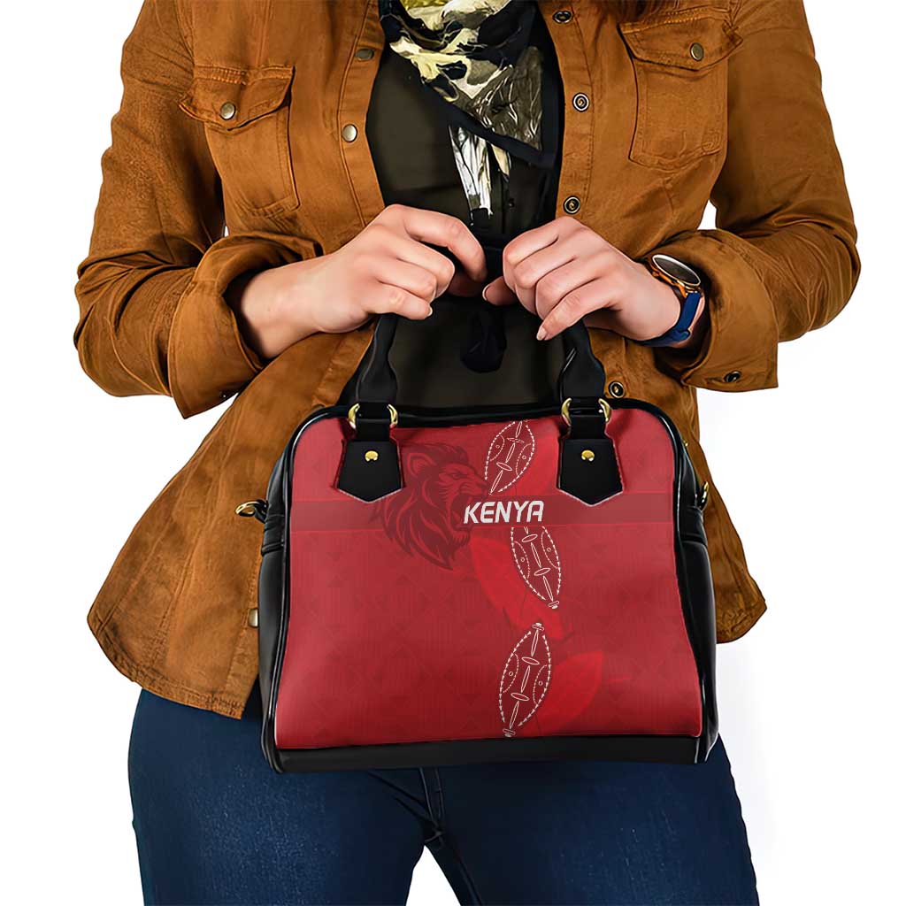 Kenya Rugby Shoulder Handbag Go Champions Simbas - Red Color LT15