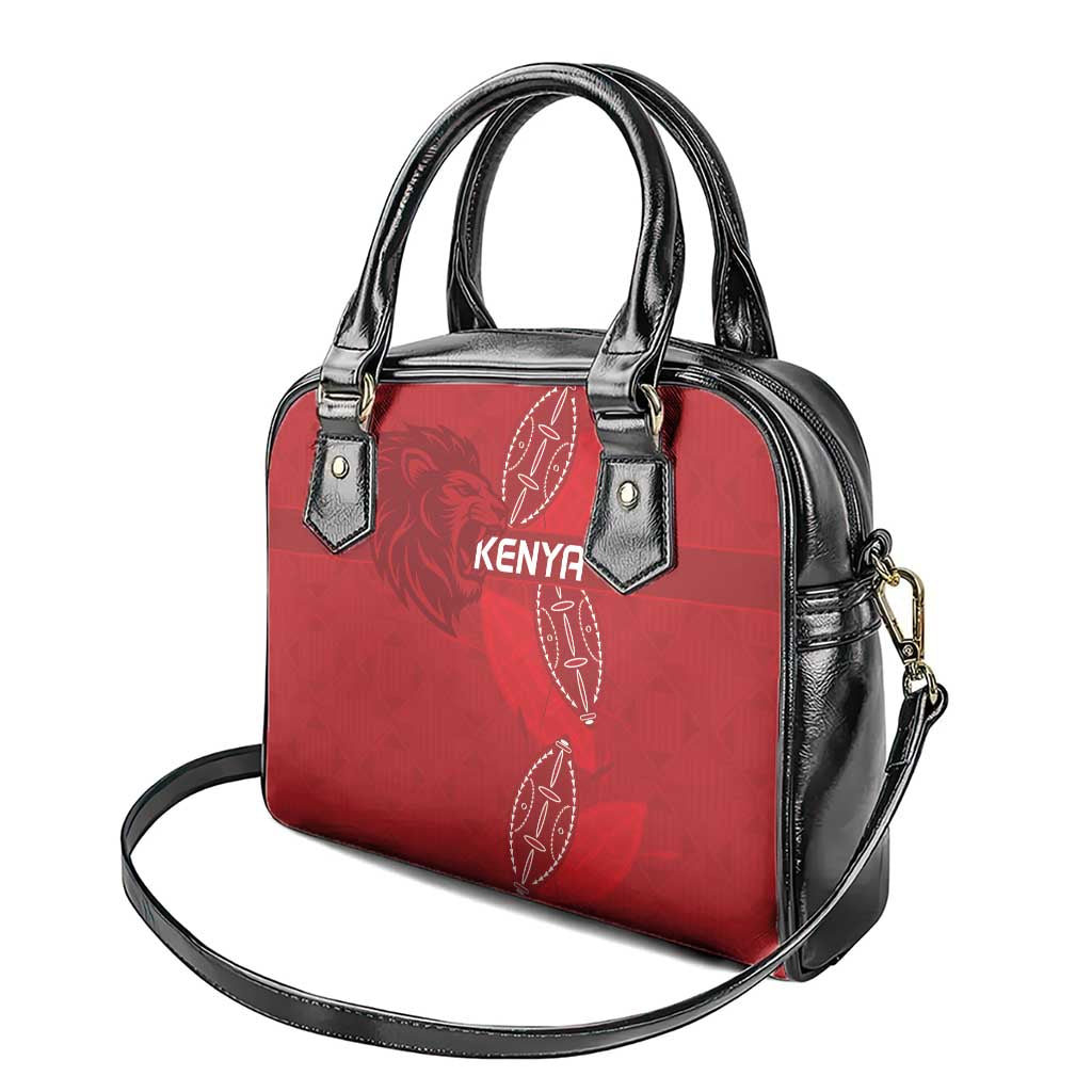 Kenya Rugby Shoulder Handbag Go Champions Simbas - Red Color LT15
