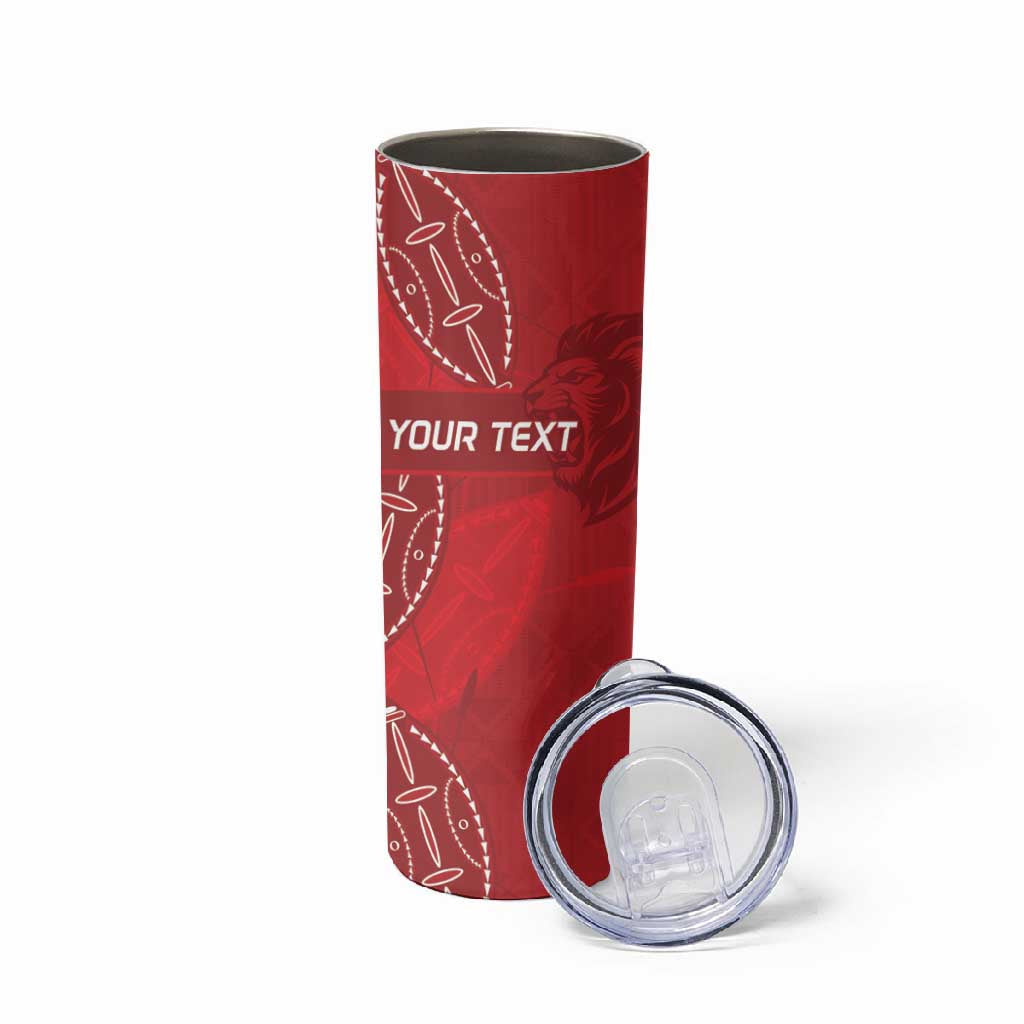 Jamhuri ya Kenya Rugby Custom Skinny Tumbler Kenyan Shield Style - Red Color LT15