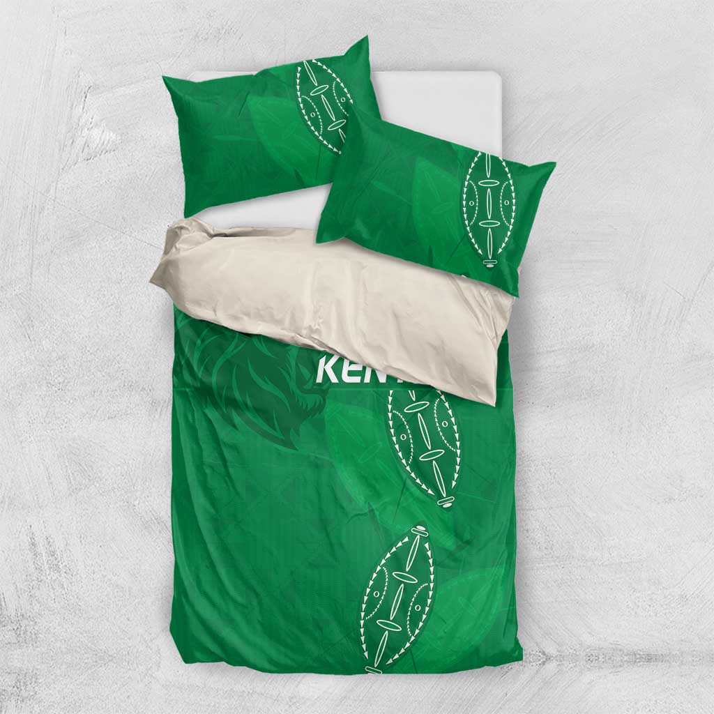 Jamhuri ya Kenya Rugby Bedding Set Kenyan Shield Style - Green Color LT15