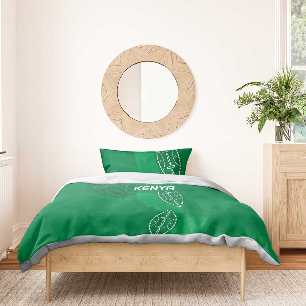 Jamhuri ya Kenya Rugby Bedding Set Kenyan Shield Style - Green Color LT15