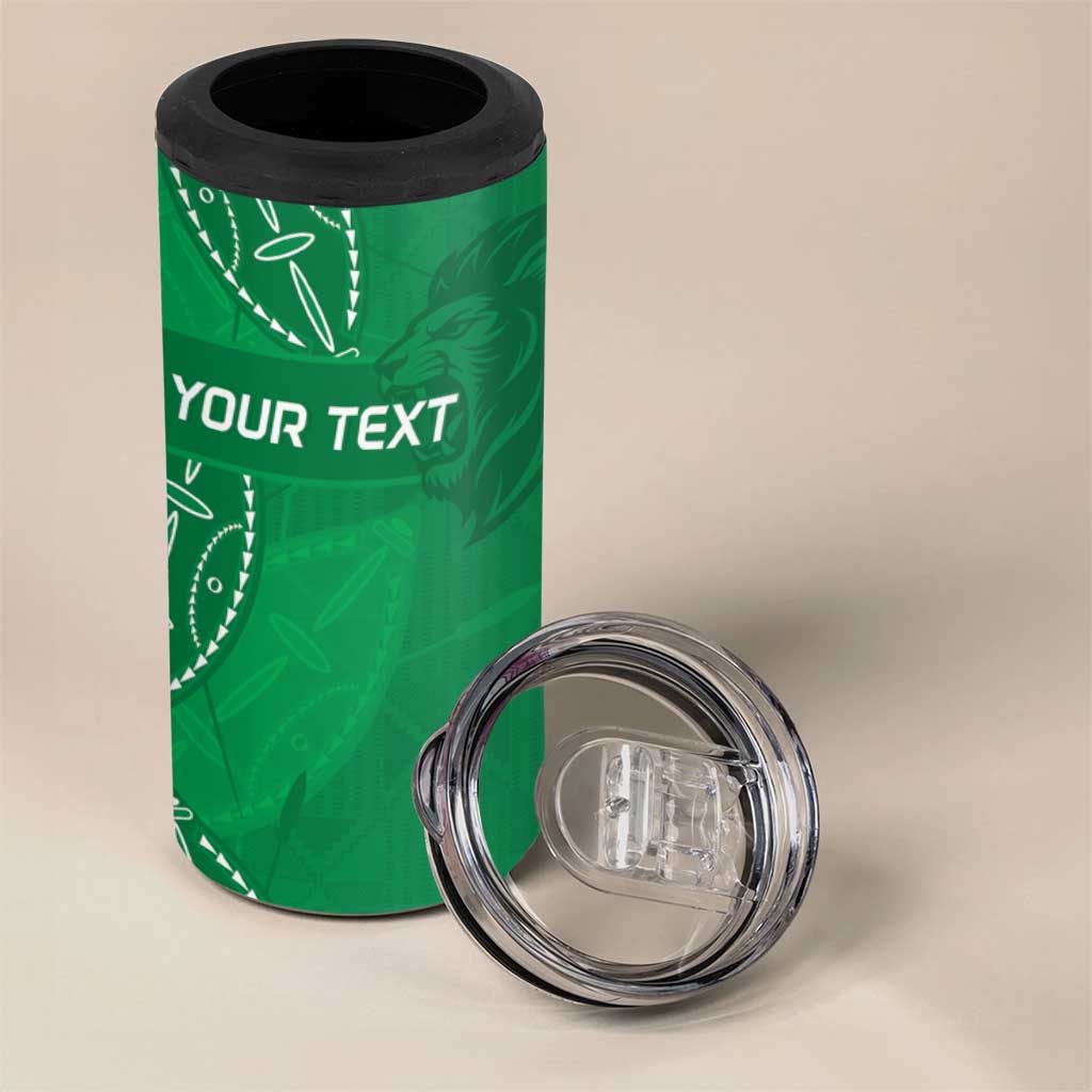 Jamhuri ya Kenya Rugby Custom 4 in 1 Can Cooler Tumbler Kenyan Shield Style - Green Color LT15