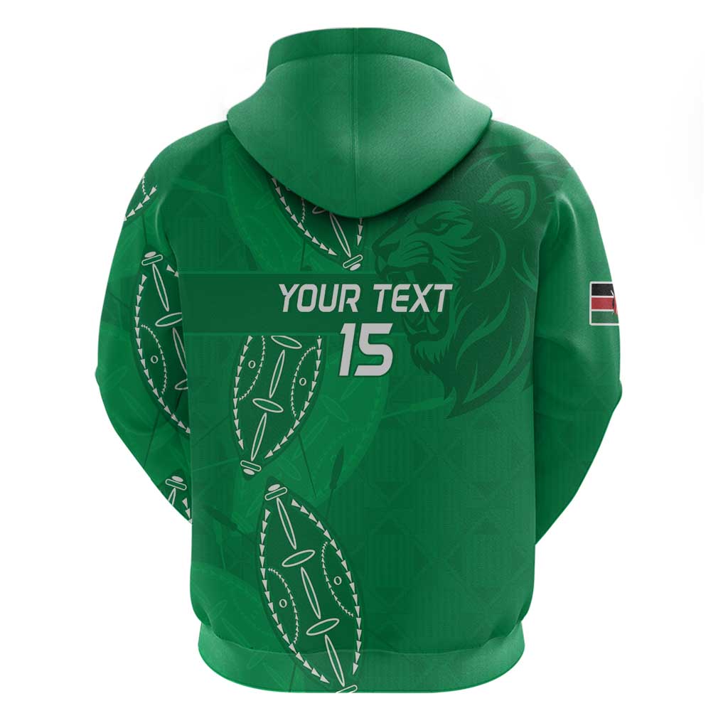 Kenya Rugby Custom Hoodie Go Champions Simbas - Green Color LT15