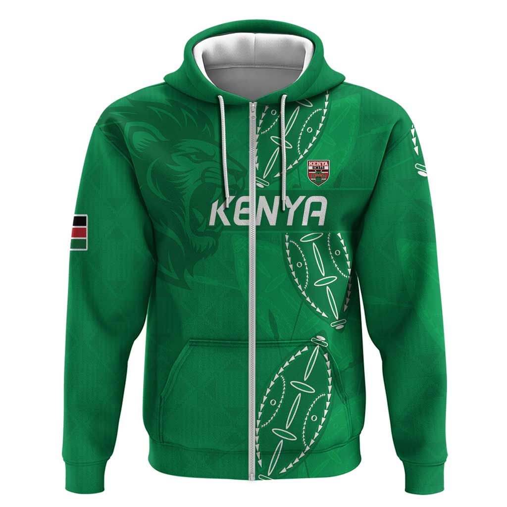 Kenya Rugby Custom Hoodie Go Champions Simbas - Green Color LT15