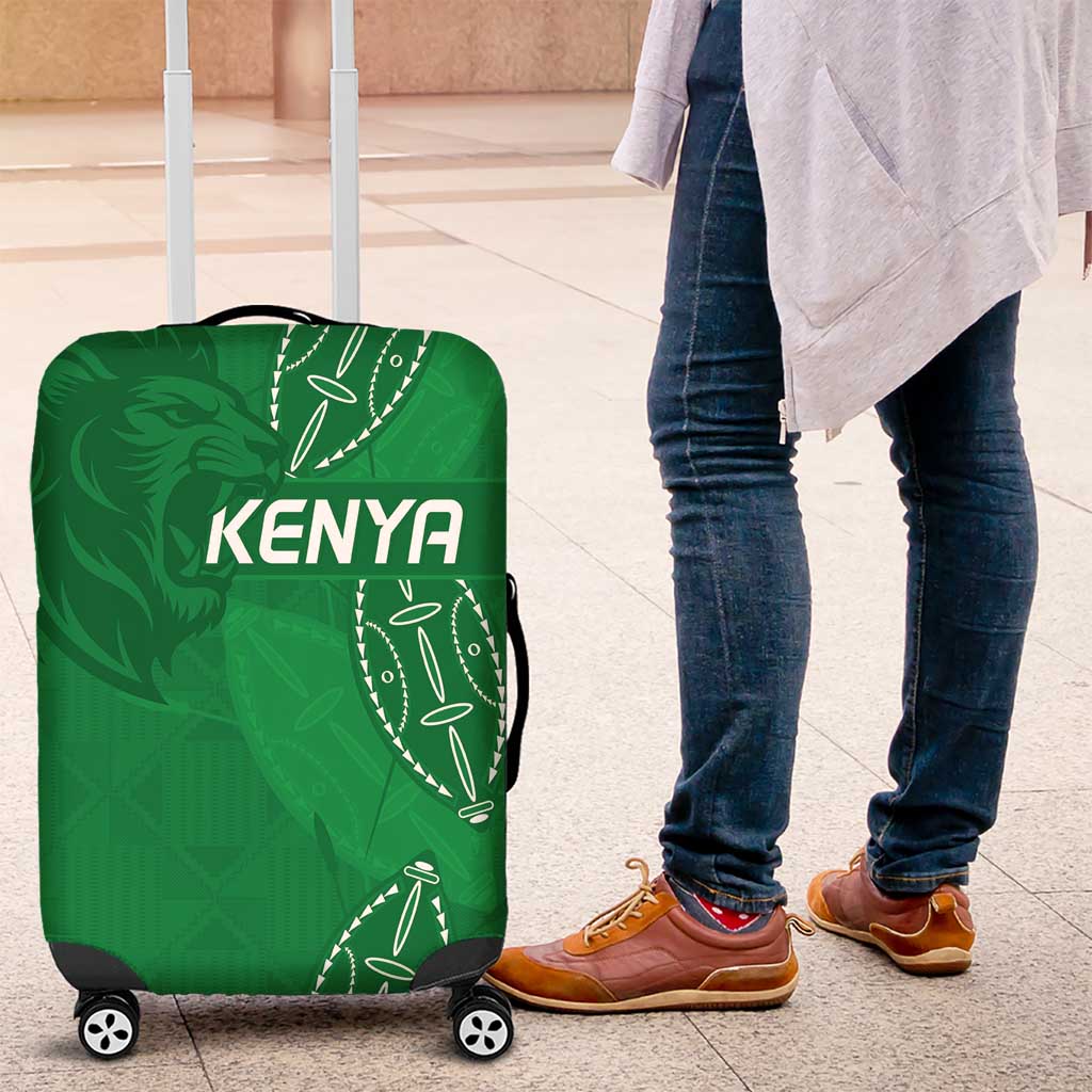 Kenya Rugby Luggage Cover Go Champions Simbas - Green Color LT15