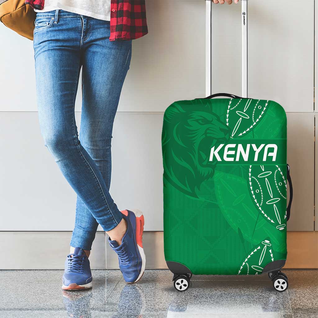 Kenya Rugby Luggage Cover Go Champions Simbas - Green Color LT15
