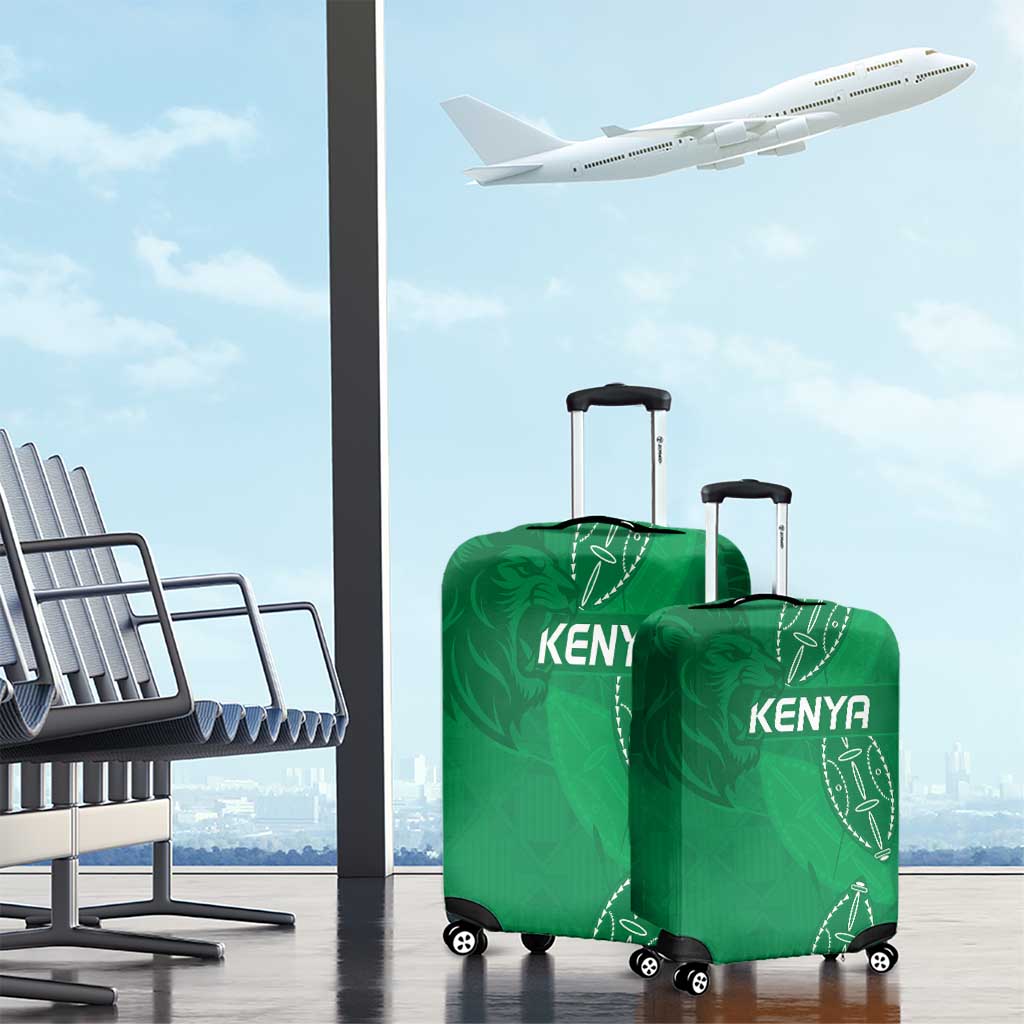 Kenya Rugby Luggage Cover Go Champions Simbas - Green Color LT15