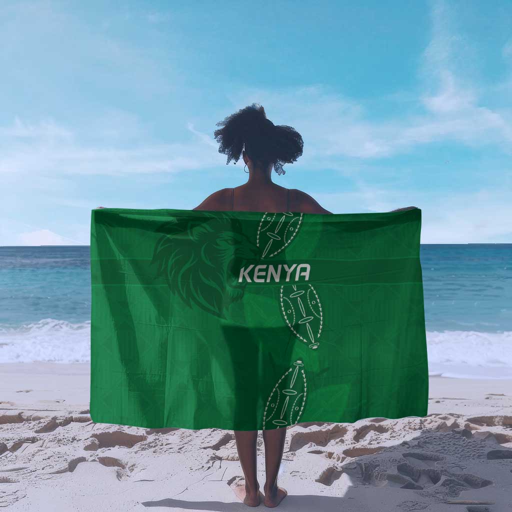 Jamhuri ya Kenya Rugby Sarong Kenyan Shield Style - Green Color LT15