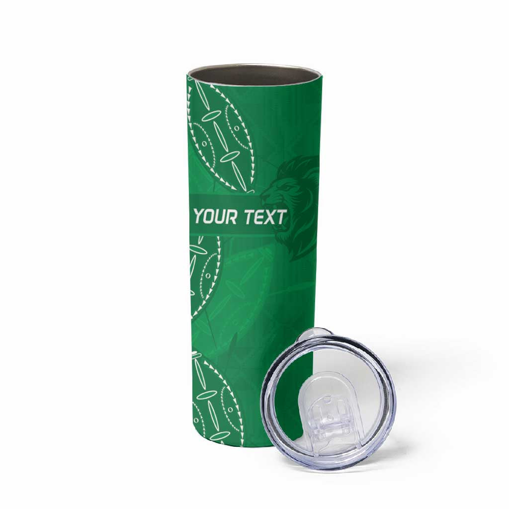 Jamhuri ya Kenya Rugby Custom Skinny Tumbler Kenyan Shield Style - Green Color LT15