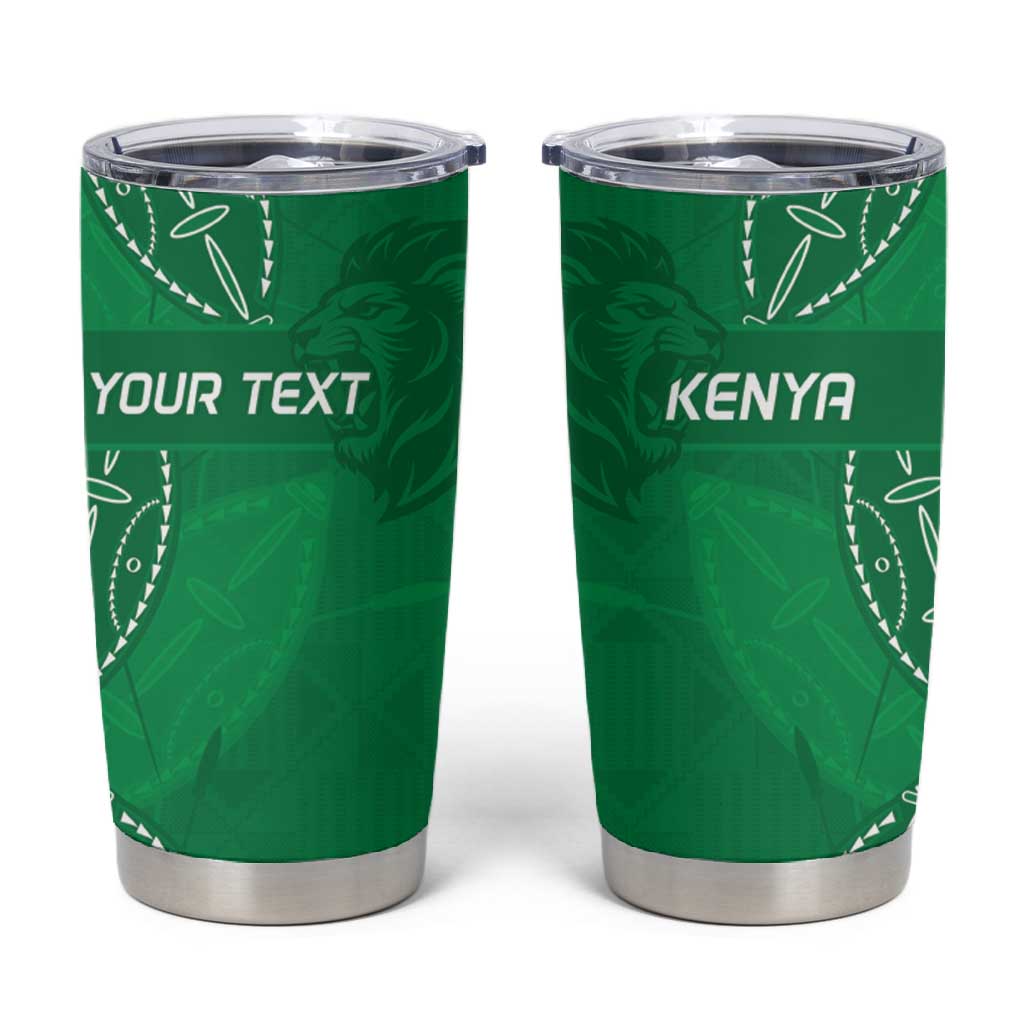 Jamhuri ya Kenya Rugby Custom Tumbler Cup Kenyan Shield Style - Green Color LT15