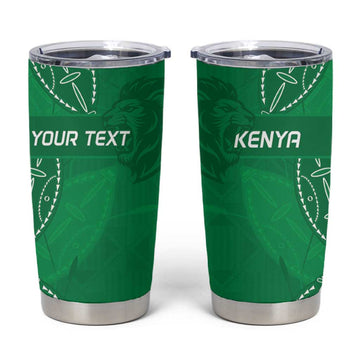 Jamhuri ya Kenya Rugby Custom Tumbler Cup Kenyan Shield Style - Green Color LT15