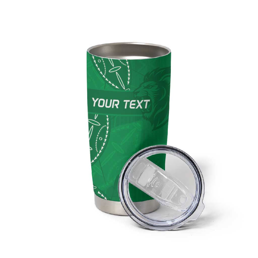 Jamhuri ya Kenya Rugby Custom Tumbler Cup Kenyan Shield Style - Green Color LT15