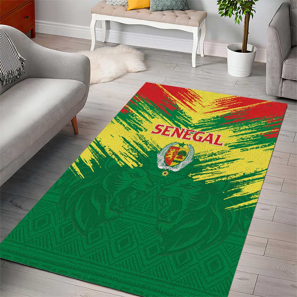 Senegal Rugby Area Rug Go Go Go ! LT15