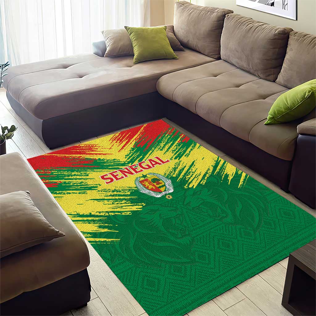 Senegal Rugby Area Rug Go Go Go ! LT15